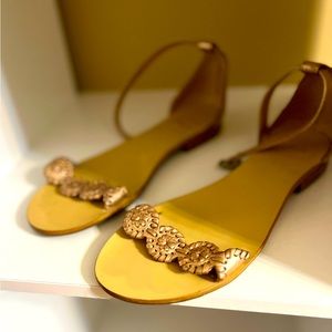 Jack Rogers Gold Sandals